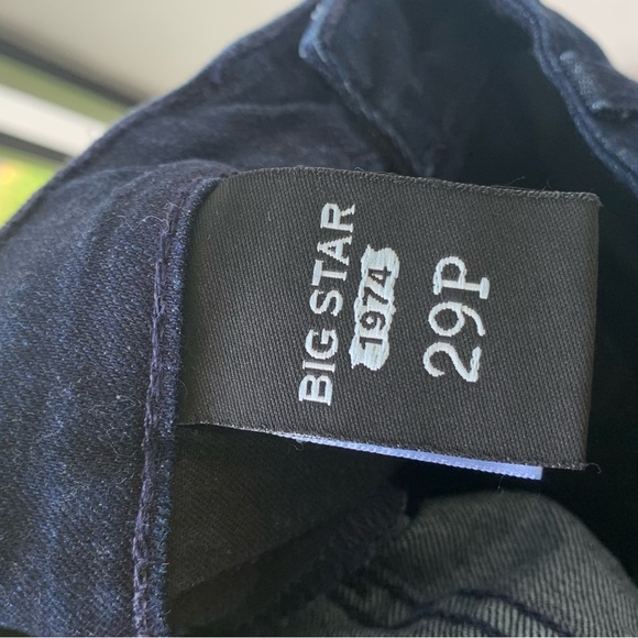 Big Star Jeans Mid Dark Wash Sarah Slim Bootcut Blue 29 P - Picture 7 of 7